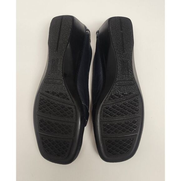 What's What By Aerosoles Low Wedge Slip On Loafer Shoes Color Blue Size 6M - Picture 4 of 11